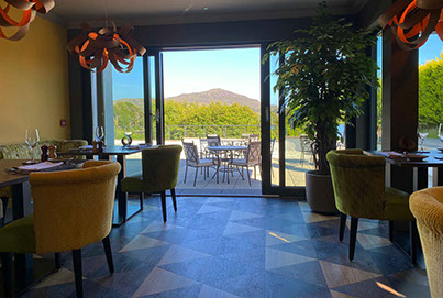 Enjoy stunning sea views from Taransay House Luxury Bed and Breakfast restaurant