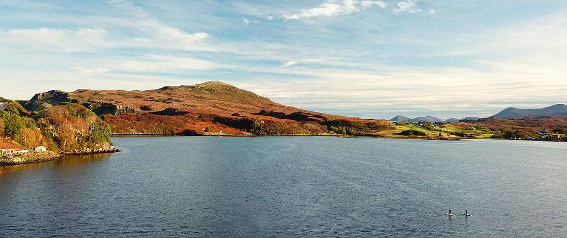 Taransay House is a luxury guest house accommodation with stunning sea and mountain views of Portree