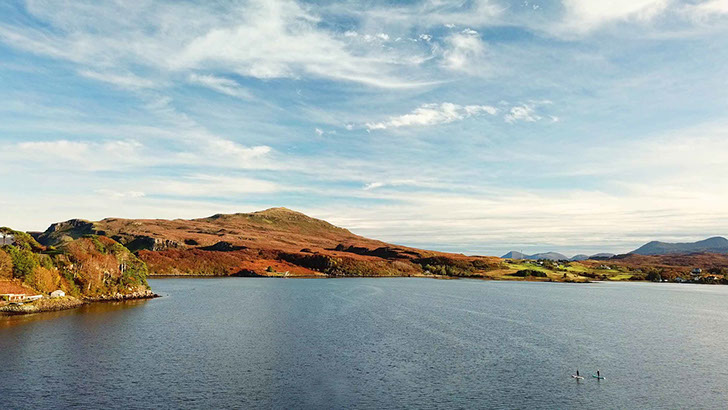 Taransay House is a luxury guest house accommodation with stunning sea and mountain views of Portree