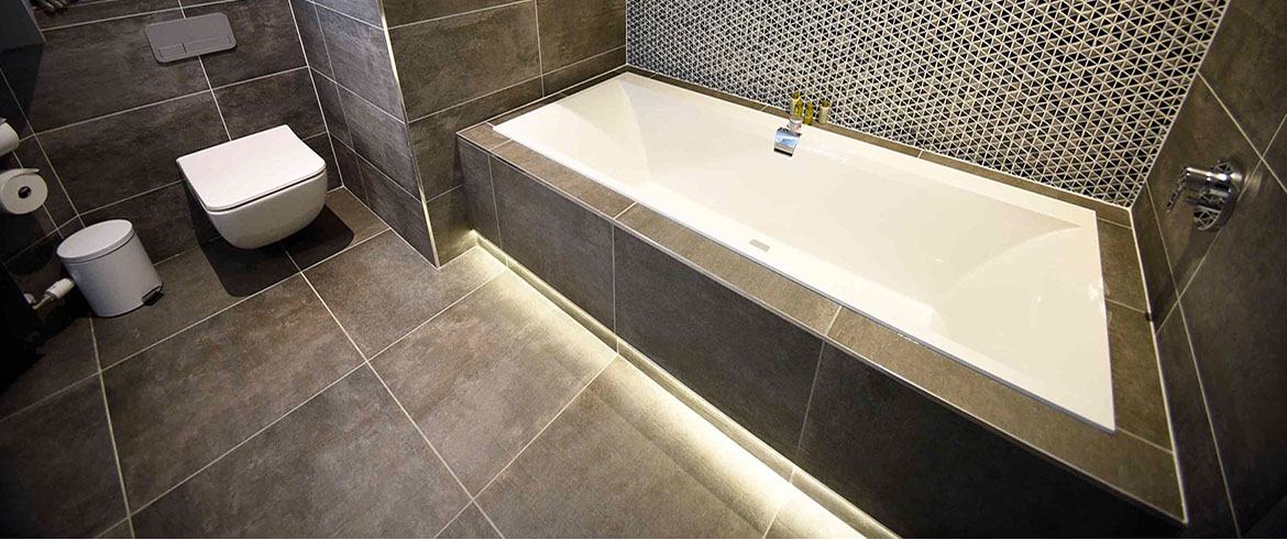 Taransay House luxury guest house contains spacious modern en suite bathrooms