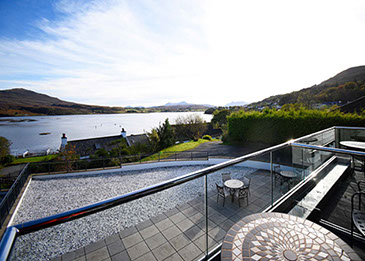 Enjoy stunning sea views from Taransay House luxury bed and breakfast accommodation in Portree