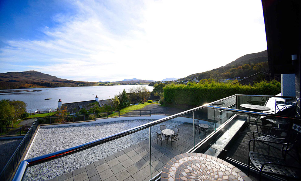 Enjoy stunning sea views from Taransay House Luxury Guest House Accommodation Balconies