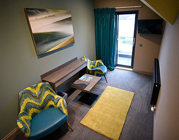 Taransay House Luxury Accommodation in Portree contains rooms with private sea view seating areas