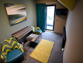 Taransay House Luxury Accommodation in Portree contains rooms with private sea view seating areas