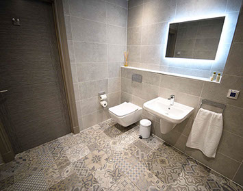 Luxury modern en suite bathrooms are available at our luxury bed and breakfast accommodation in Portree