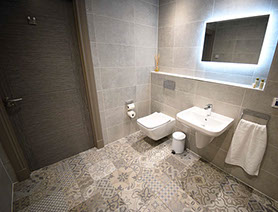 Luxury modern en suite bathrooms are available at our luxury bed and breakfast accommodation in Portree