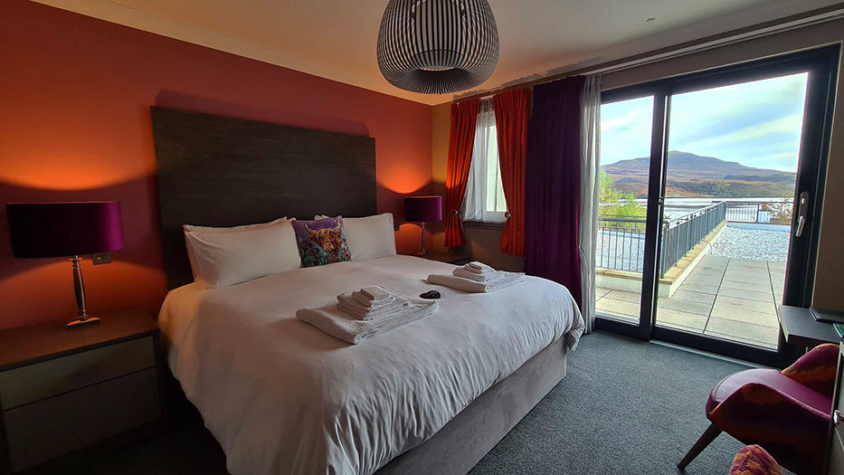 Wake up to sea views from Taransay House Super King Size Double Bedrooms