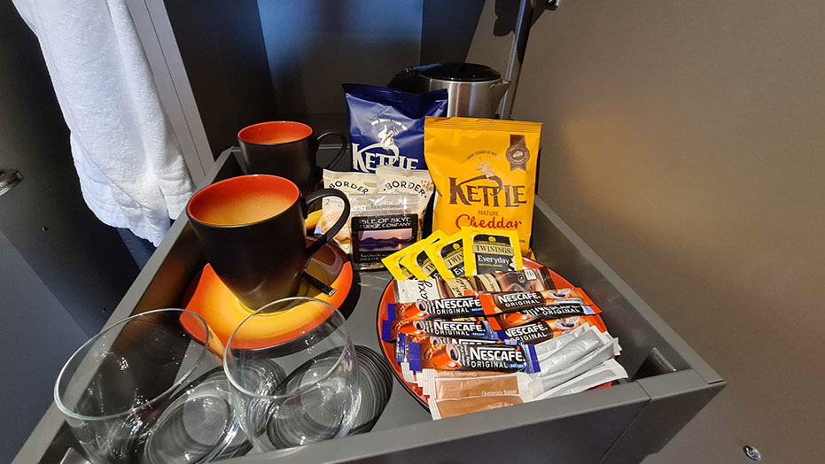 Taransay House Luxury Bed and Breakfast Accommodation in Portree offers guests extras in room including coffee and tea