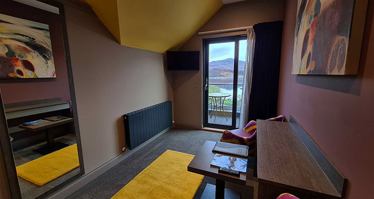 Taransay House Luxury Bed and Breakfast in Portree offers stunning sea views and private balconies