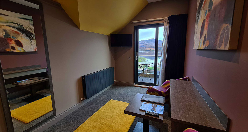 Taransay House Luxury Bed and Breakfast in Portree offers stunning sea views and private balconies