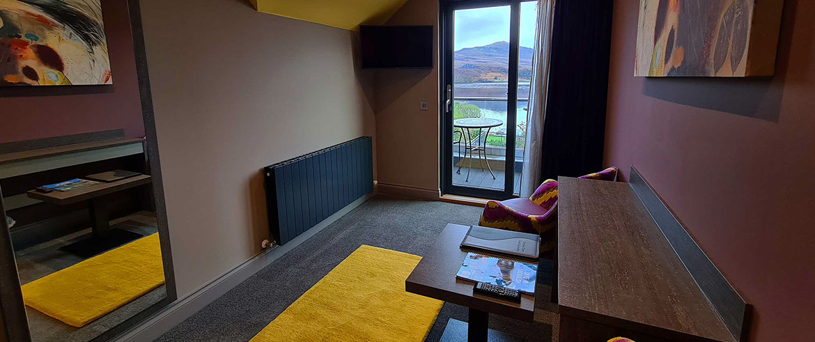 Enjoy stunning sea views at Taransay House Luxury Bed and Breakfast Accommodation in Portree