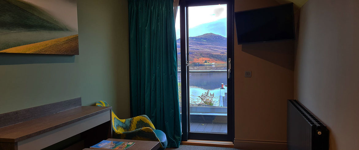 Enjoy stunning sea views and seating areas at Taransay House Luxury Bed and Breakfast in Portree