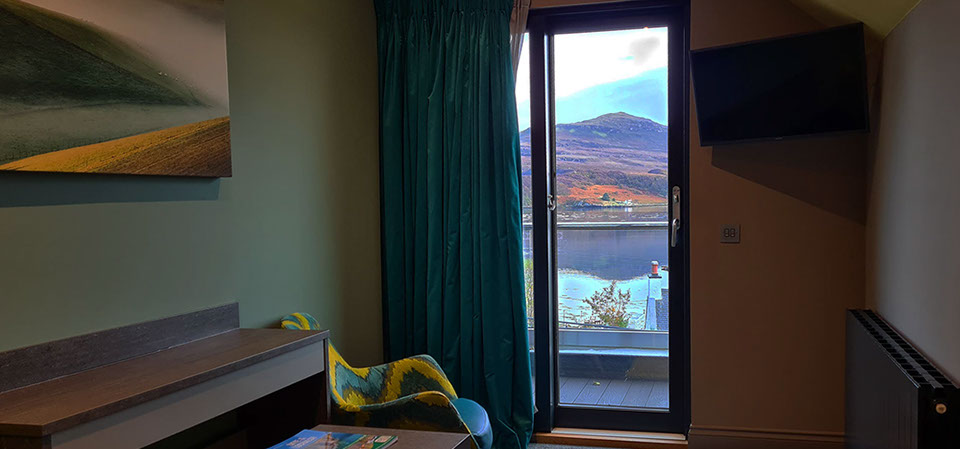 Enjoy stunning sea views and seating areas at Taransay House Luxury Bed and Breakfast in Portree
